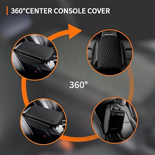 Miniatura 7 de Custom for Center Console Cover Jeep Grand Cherokee L 2021-2025 2026/Jeep Grand Cherokee WL 2022-2026 Armrest Cover Accessories Leather Armrest Seat