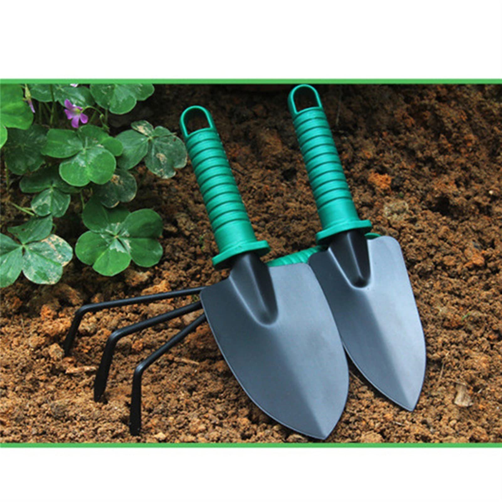 Juego de herramientas de jardín Juego de herramientas de jardín portátiles de 5 piezas Juego de herramientas de jardinería ligero Mango antideslizante Jardín DurableTool (Color : Purple) (Purple)