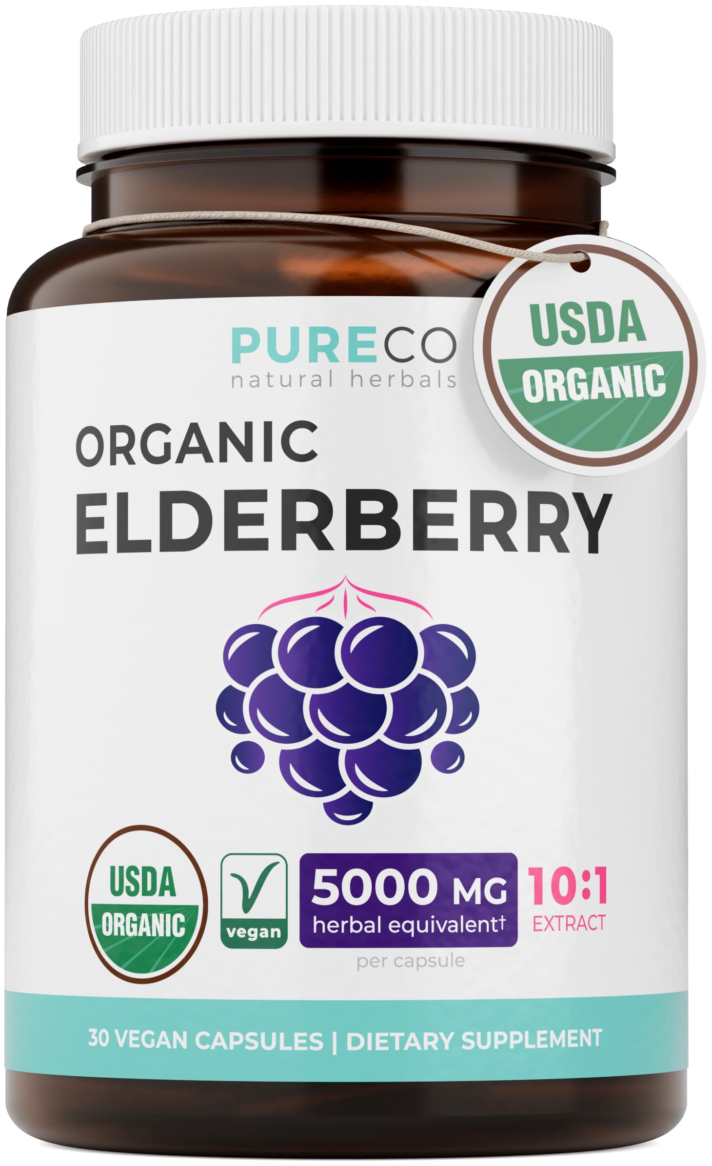 Pure Co Organic Elderberry Capsules