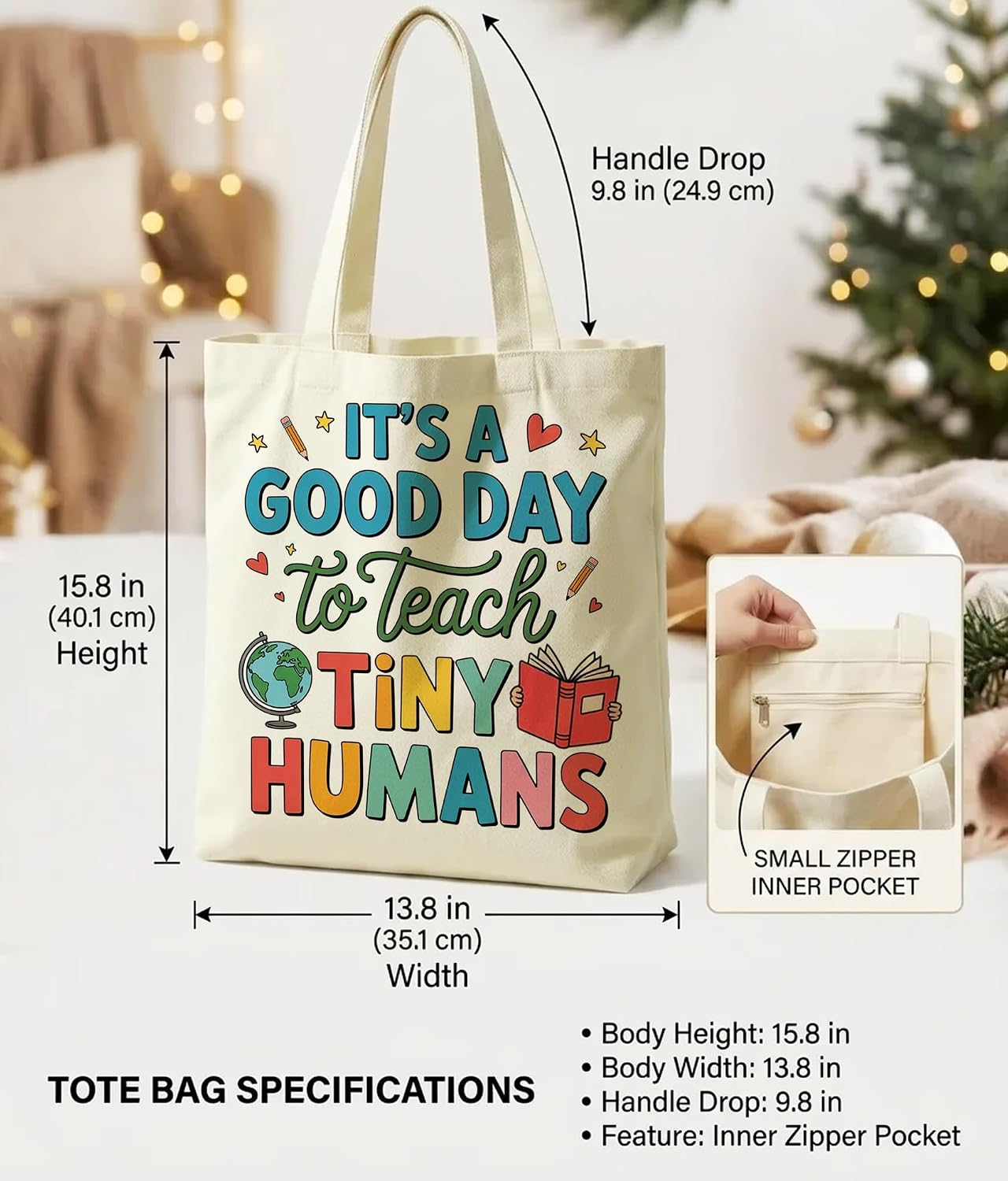 Appreciation Gifts Tote Bag for Retirement Teacher Nurse Mental Health image 4