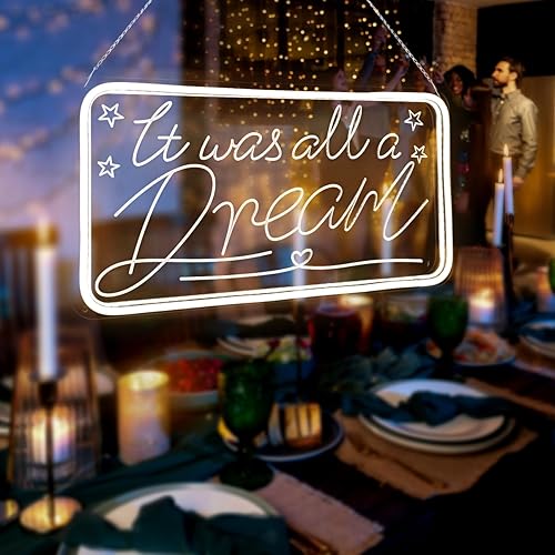 Miniatura 3 de Letreros de neón para decoración de pared, letreros de luz de neón para dormitorio, club, oficina, hotel, cafetería, luces de neón de ensueño, boda,