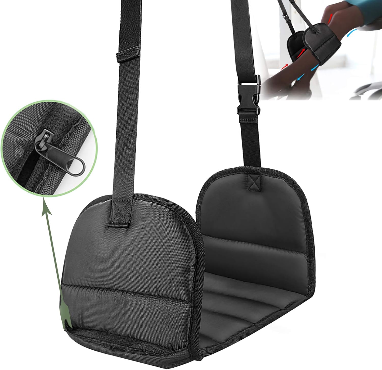 Airplane Footrest with Premium Memory Foam, Perfect Office Footrest to