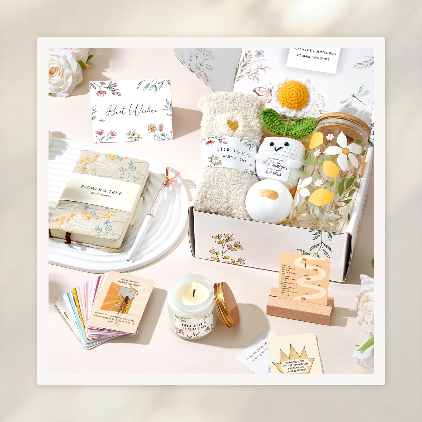 Birthday Gift Basket for Women - Wine Tumblers & More -2