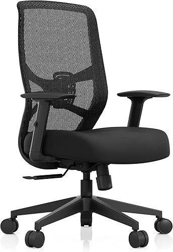 Tempur-Pedic ProTask - Silla de oficina ejecutiva con respaldo de malla y soporte lumbar integrado, silla de escritorio ergonómica de malla