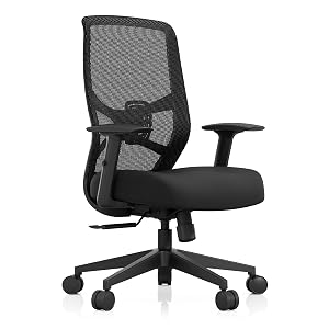 Tempur-Pedic ProTask Executive Task Office Chair with Cooling Gel Layer and Built-in Lumbar Support Height-Adjustable Ergonomic Mesh Office