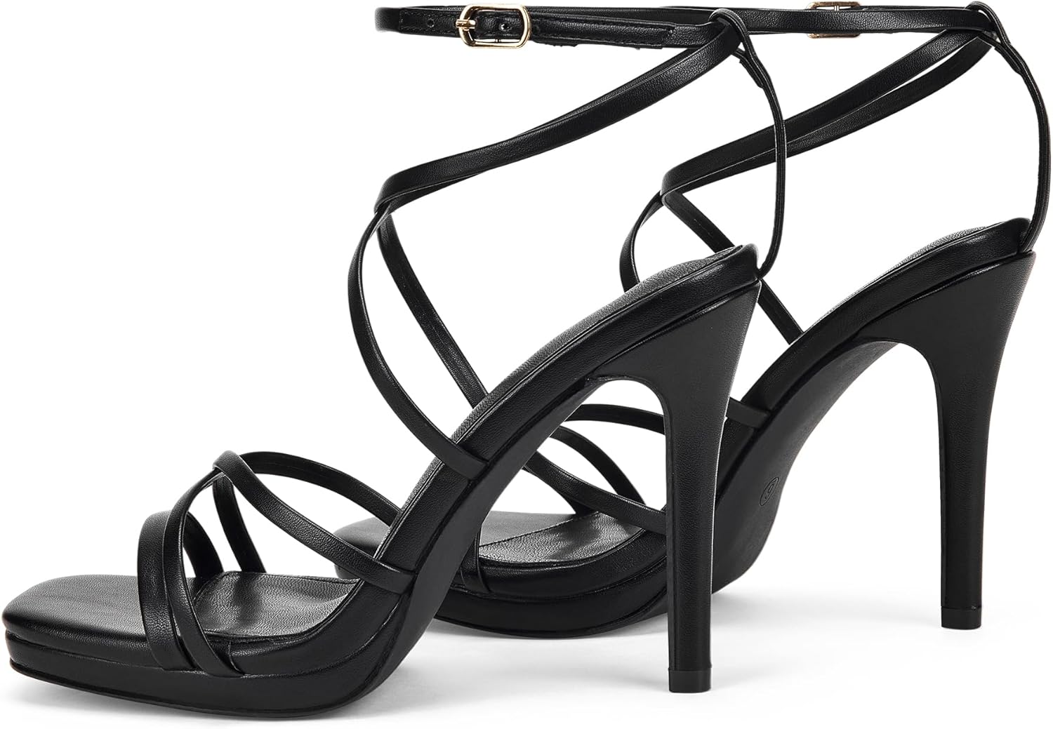 Elisabet Tang Women's Heeled Sandals Square Toe Shoes Stiletto Heels Open Toe 4IN Platform High Heels Sexy Party Wedding Shoes - Image 6