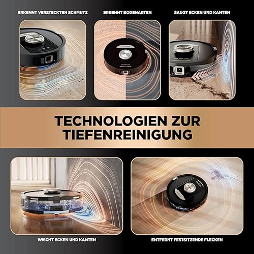 Shark PowerDetect 2-in-1 & Wischroboter — šoninis vaizdas