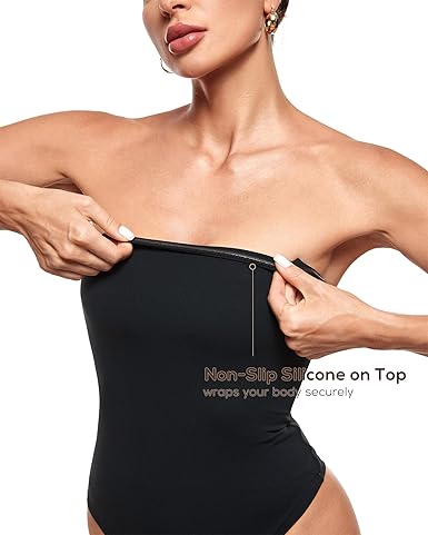 Body Donna Senza Spalline - Con Spalline Removibili, Nylon E Spandex | Sexy Per Estate E Feste