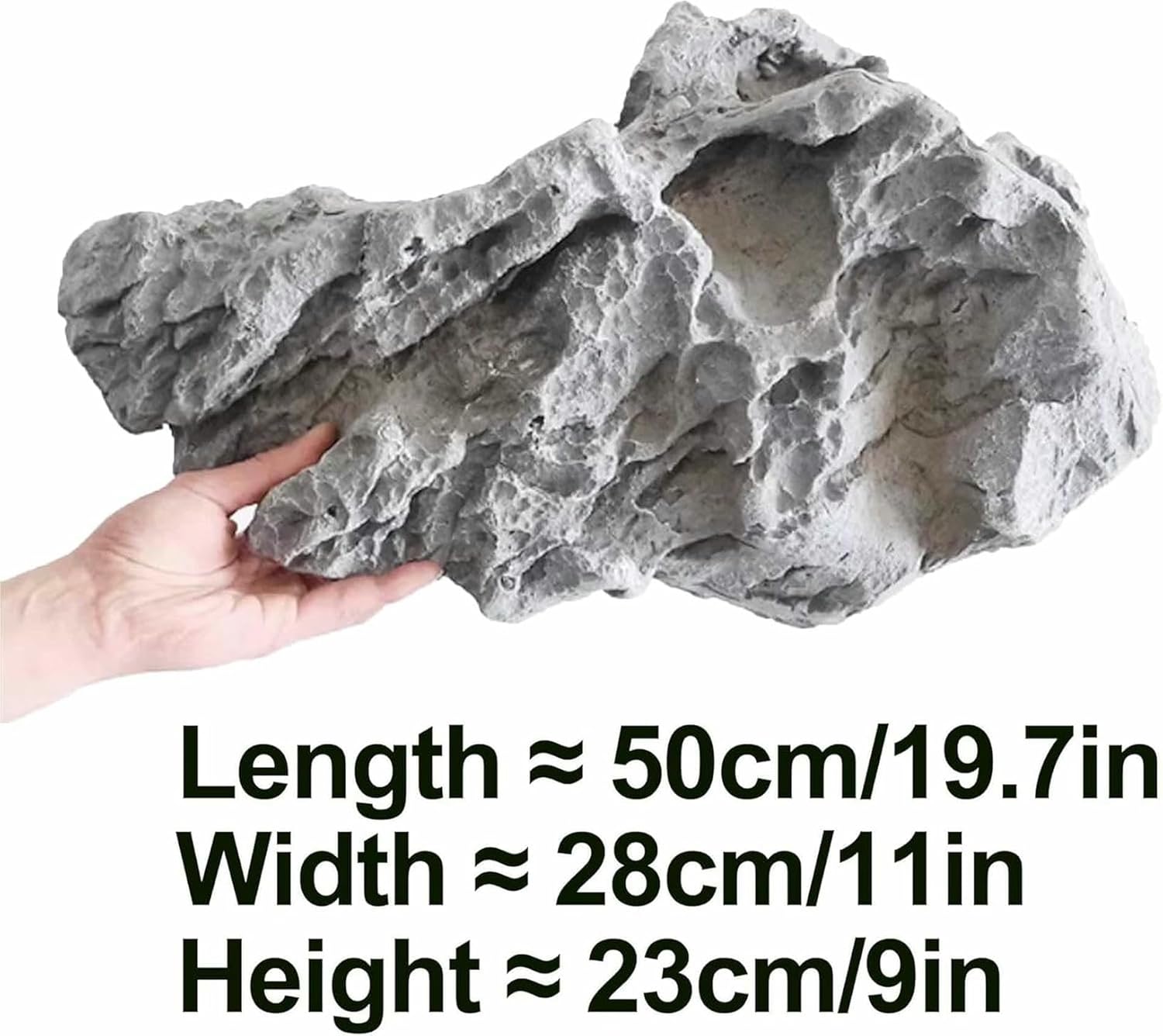 Fake Rocks for Yard, Artificial Landscape Solid Fake Rocks, Lightweight Well Cover Rock, PU Foam Decorative Cover, Decorative Stones for Landscaping Lawns, Gardens