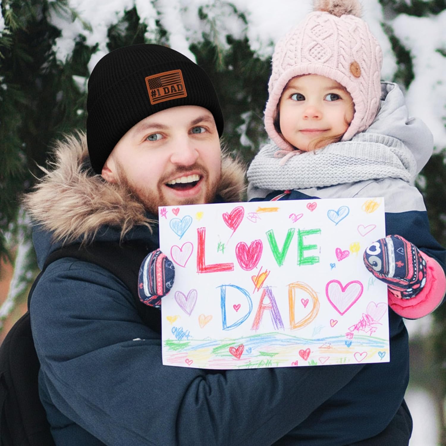 Gifts for Dad from Daughter Son, Winter Hat Beanie for Men Father, Christmas Birthday Gift for Husband from Wife - Image 6