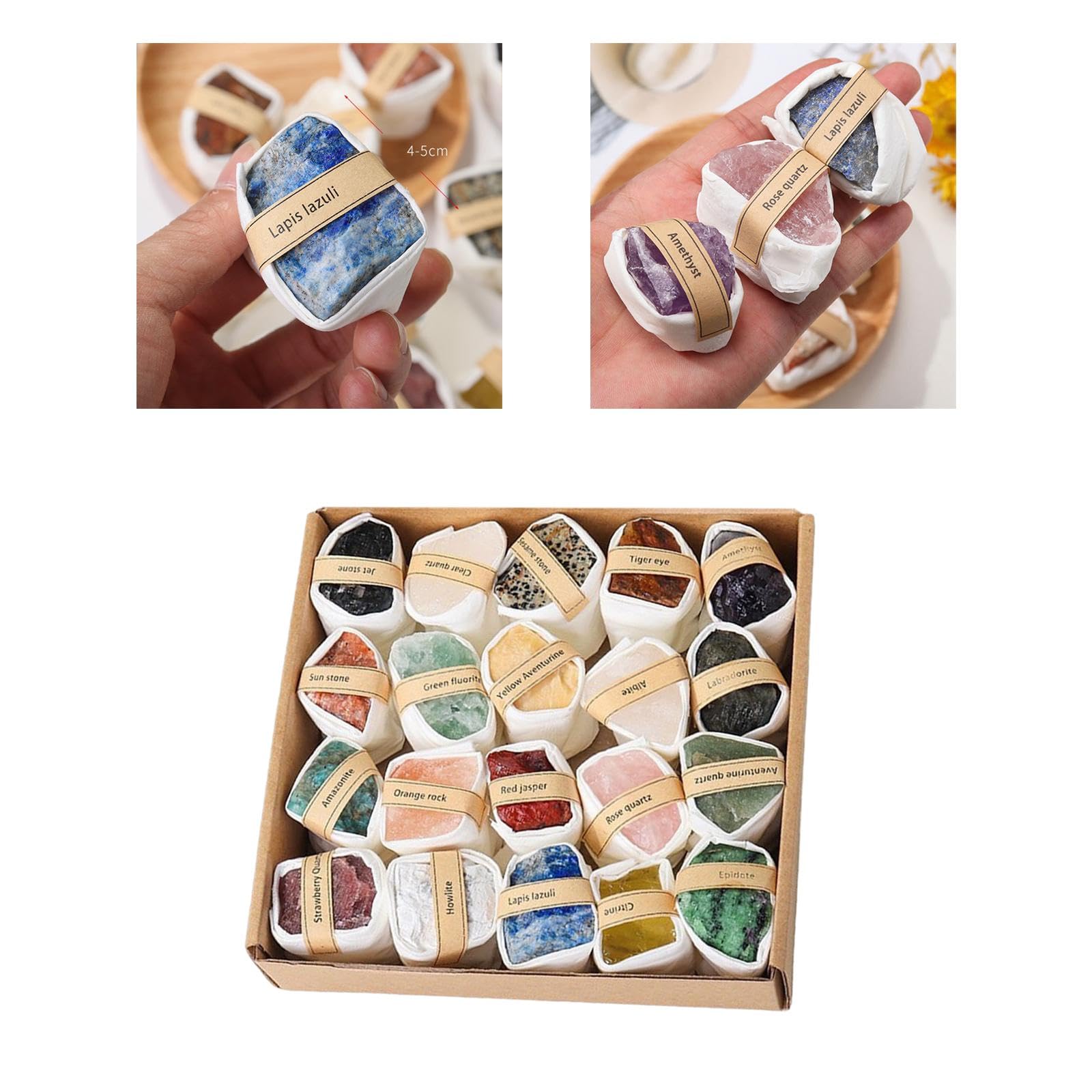 Colección de Lujo de Rocas Y Minerales, Juguete Educativo Y de Aprendizaje, Kit de Excavación Geológica, Juego, Kit de Geológicas para Recuerdos, Estilo a, Individual