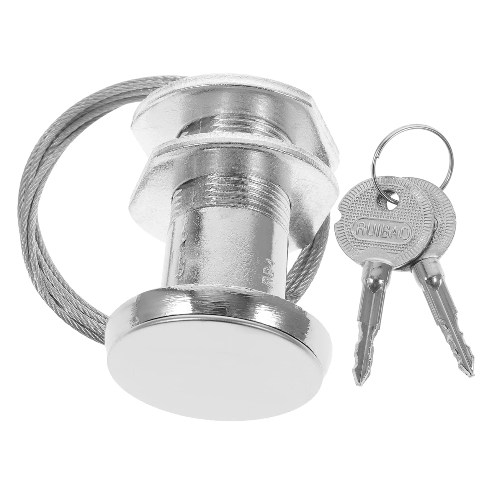 CORHAD Garage Lock 1 Set Flap Door Lock Vault Garage Door Handle on Off Door Lock Replacement Emergency Release Door Cable core Pull Drawstring Steel Wire