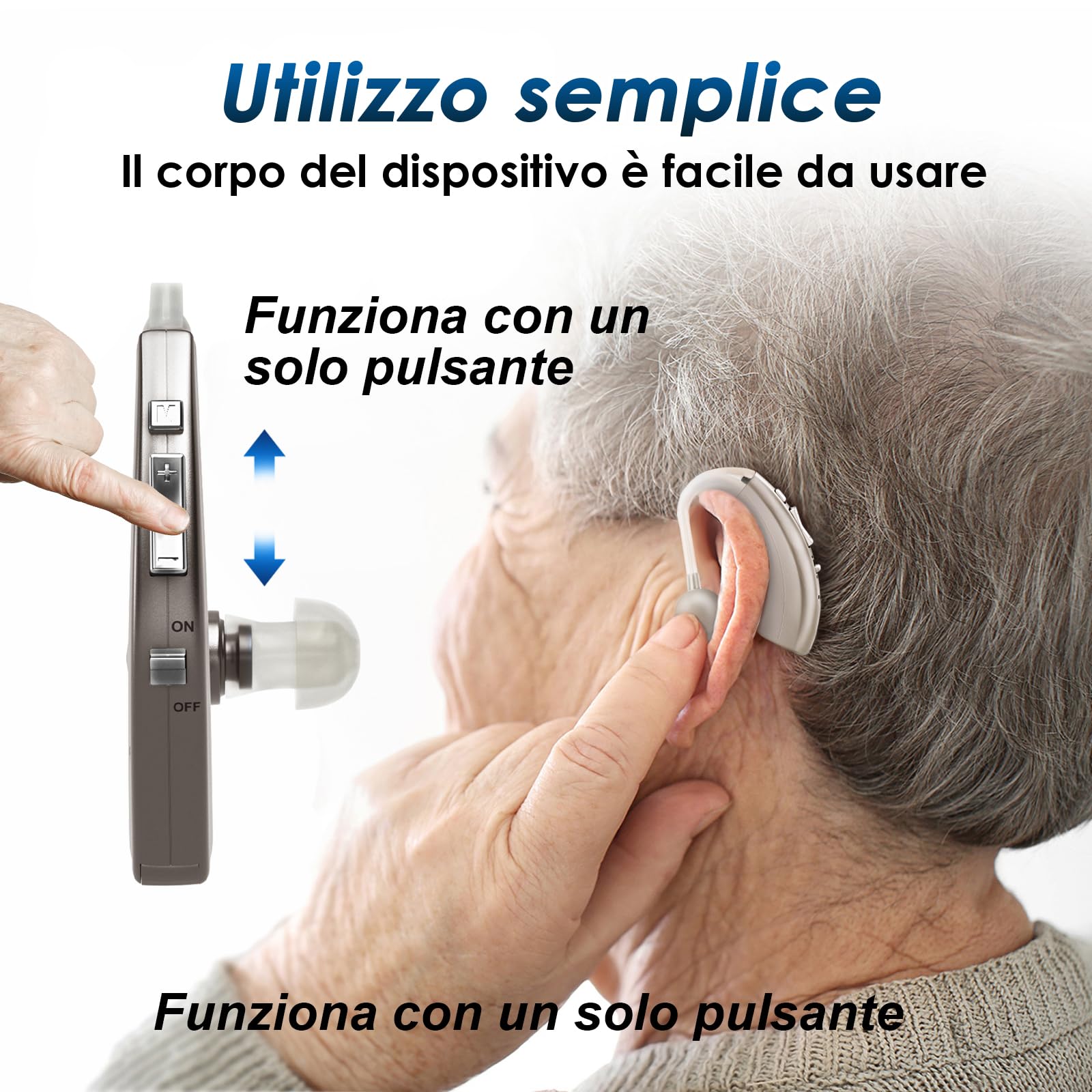 Britzgo Dispositivo,500 Ore Autonomia,Cancellazione Rumore Avanzata,Audio Premium,Ideale per Dialoghi Chiari (1, Argento)