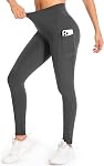 GymCope Leggings for Women with Tummy Control, 3 Pockets Yoga Pants, Non-See-Through Fabric for Yoga, Running, Gym