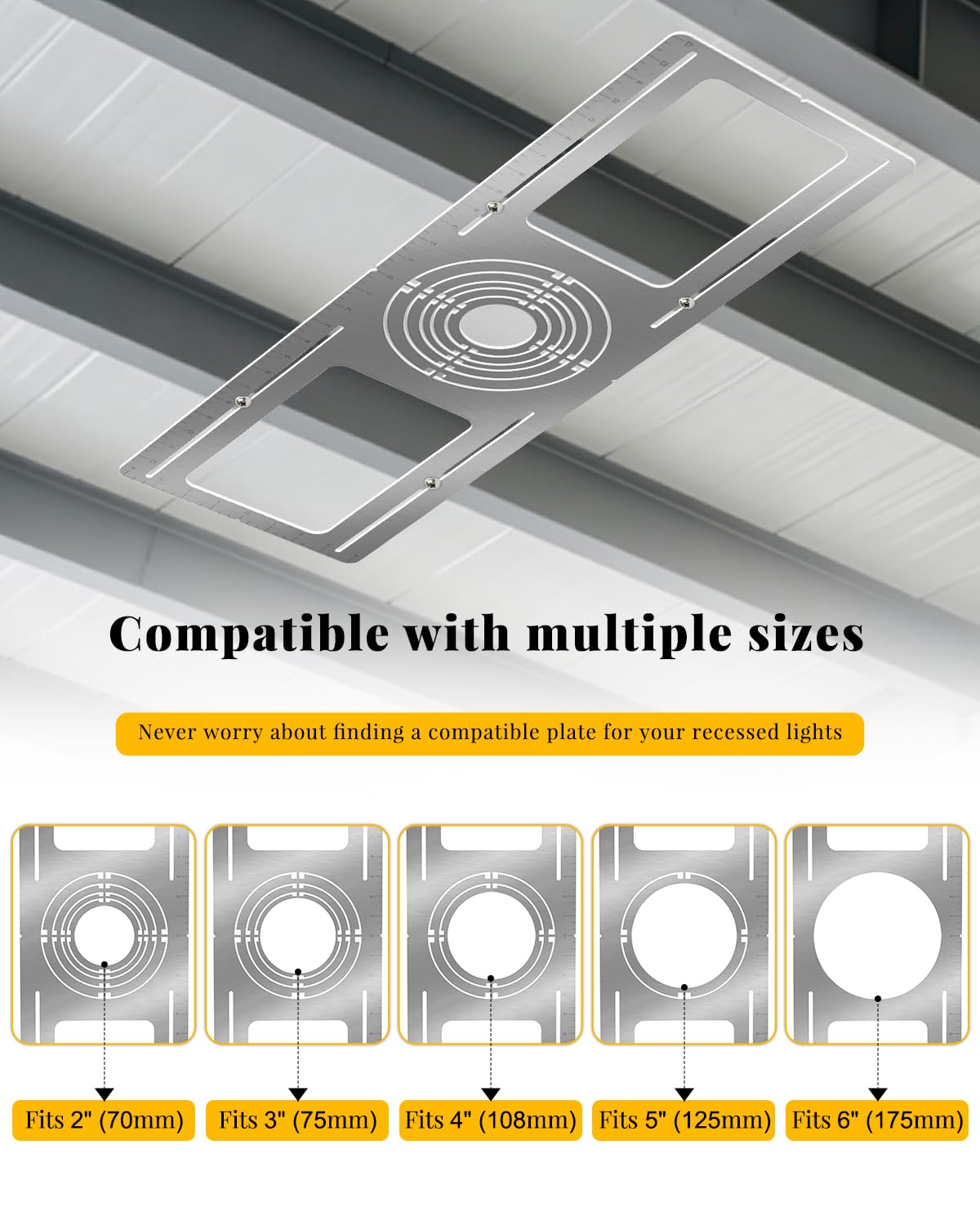New Construction Mounting Plate, for 2/3/4/5/6 in Recessed Light image 4