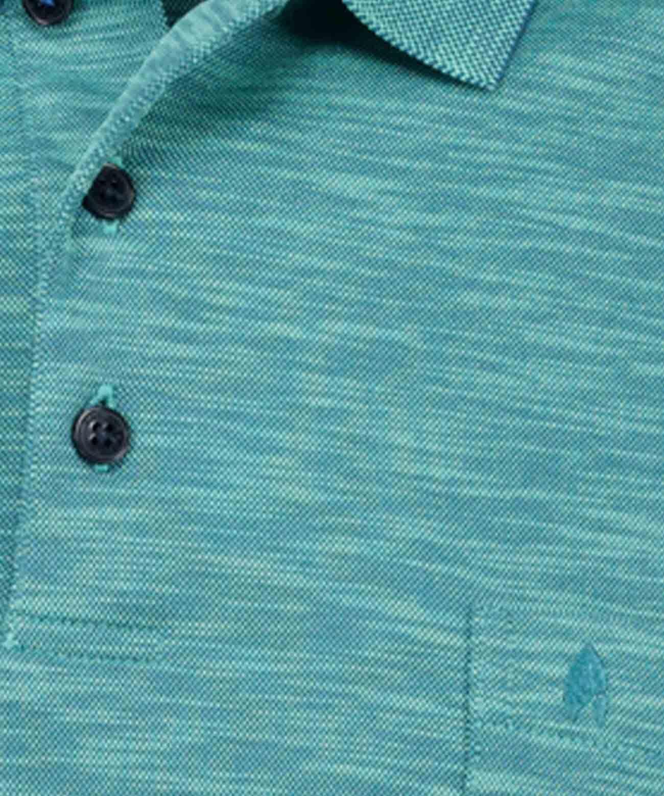 RAGMAN Herren Softknit-Polo Flammdesign