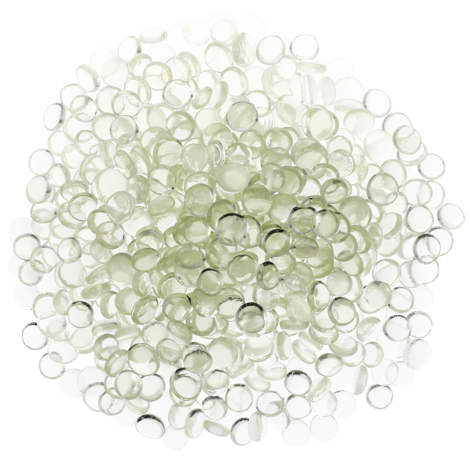 SEWACC Perles de Verre Transparentes et Remplissage Vase Élégant pour Vases 500 Décoration Cheminée Galets Plats et Ronds en Verre Résistant