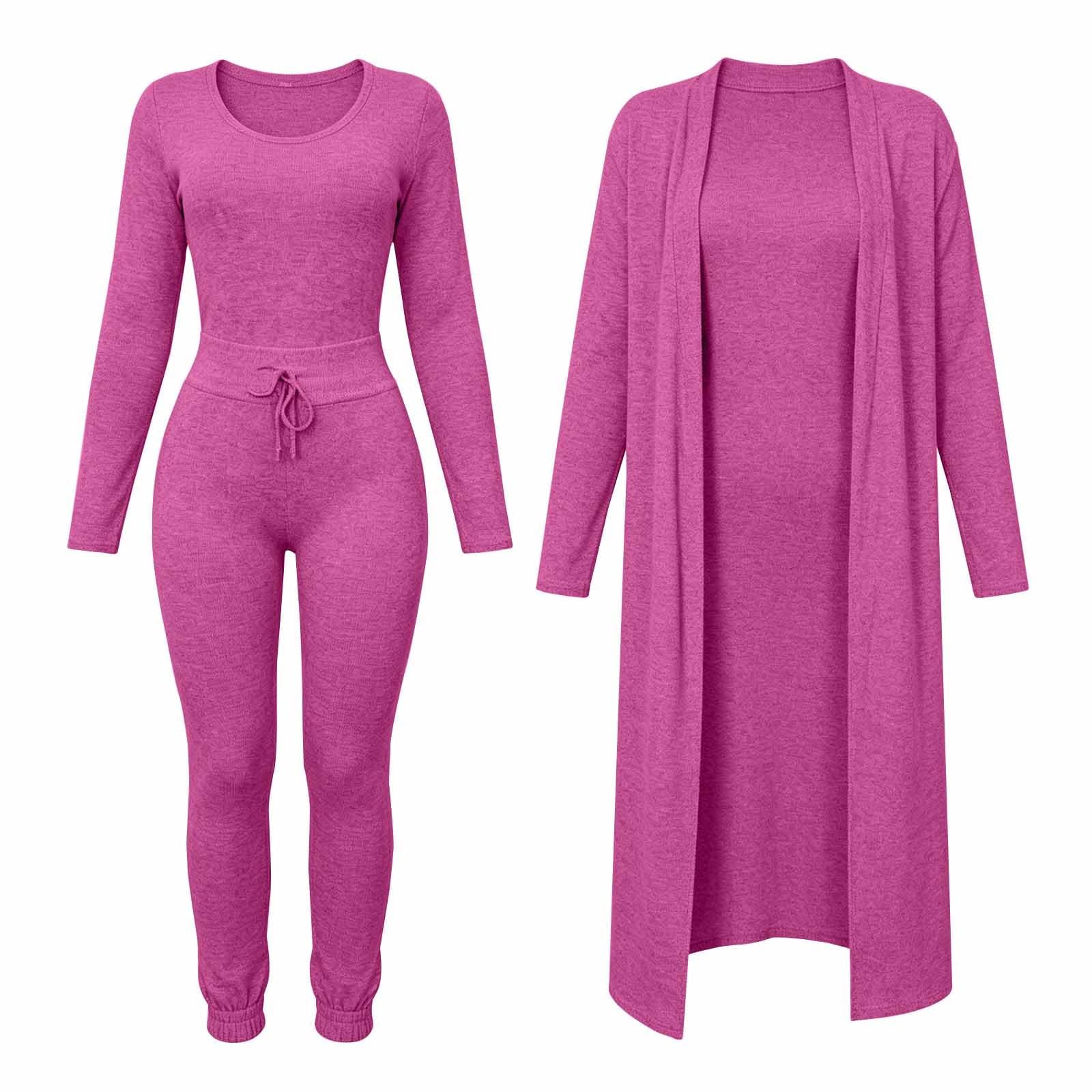 Ensemble 2 pièces en tricot pour femme - Combinaison de loisirs moderne et