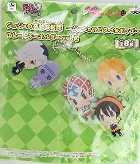 ジョジョの奇妙な冒険 ～ジョジョのピタパタポップ～ プレートキーホルダーvol.4 【ミスタ＆ナランチャ＆フーゴ/アバッキオ＆ムーディー・ブルース】 単品 プライズ