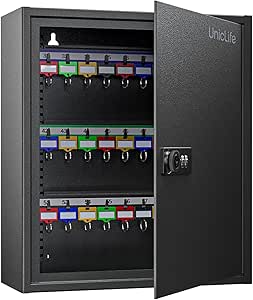Uniclife 60 Positions Key Cabinet with Combination and Key Lock ...