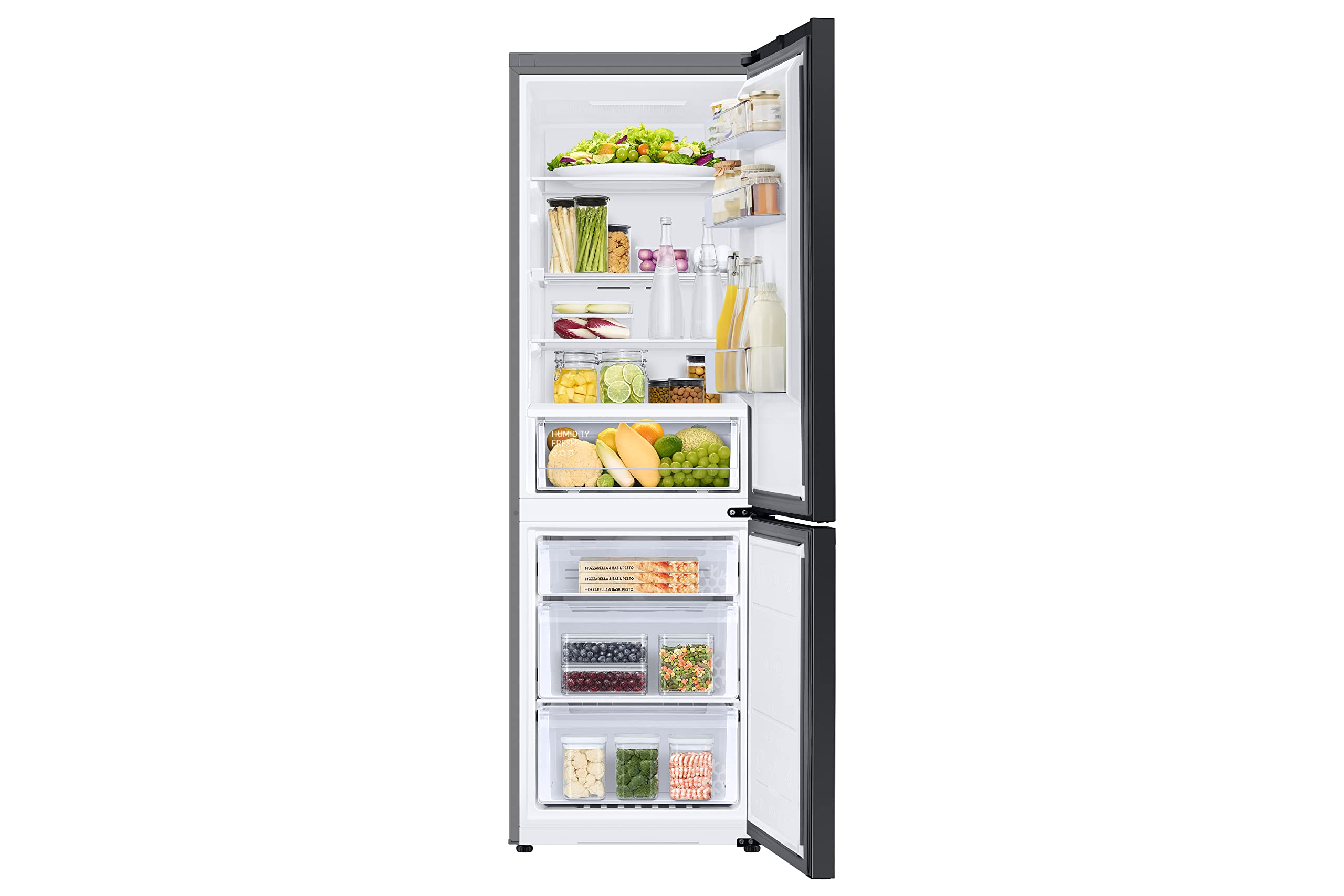 Samsung Frigorifero Combinato Ecoflex+ RB34A6B1DS9/EF, Libera installazione, No Frost, SpaceMax, 344L, 59.5l x 185h x 66p cm