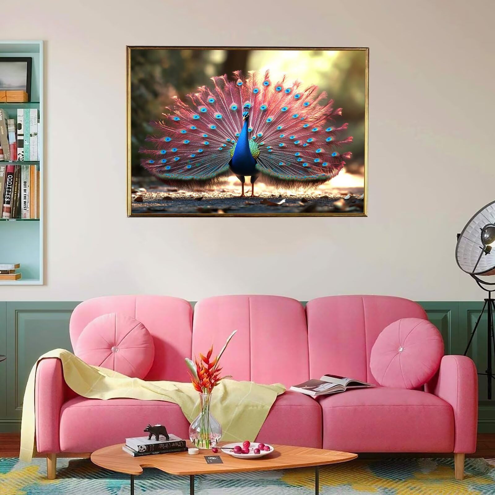 Puzzle 2000 Teile Tier, Holzpuzzle Erwachsene, Klassisches Lernspiel Puzzle Pfau, Groß Impossible Jigsaw Puzzles, Wunderschönes Deko Puzzes und Geschenke, Bastelset Erwachsene 99.5 X 70.5cm 8p-125