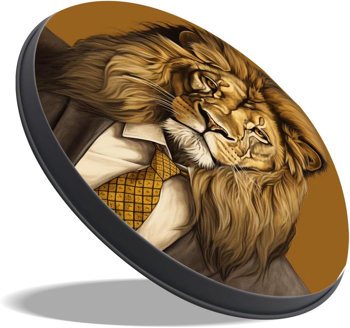 Jacket Lion Stripe Style Set of 4 Stove Burner Covers - Premium Round Electric Stove Range Protectors,8 IN & 10 IN