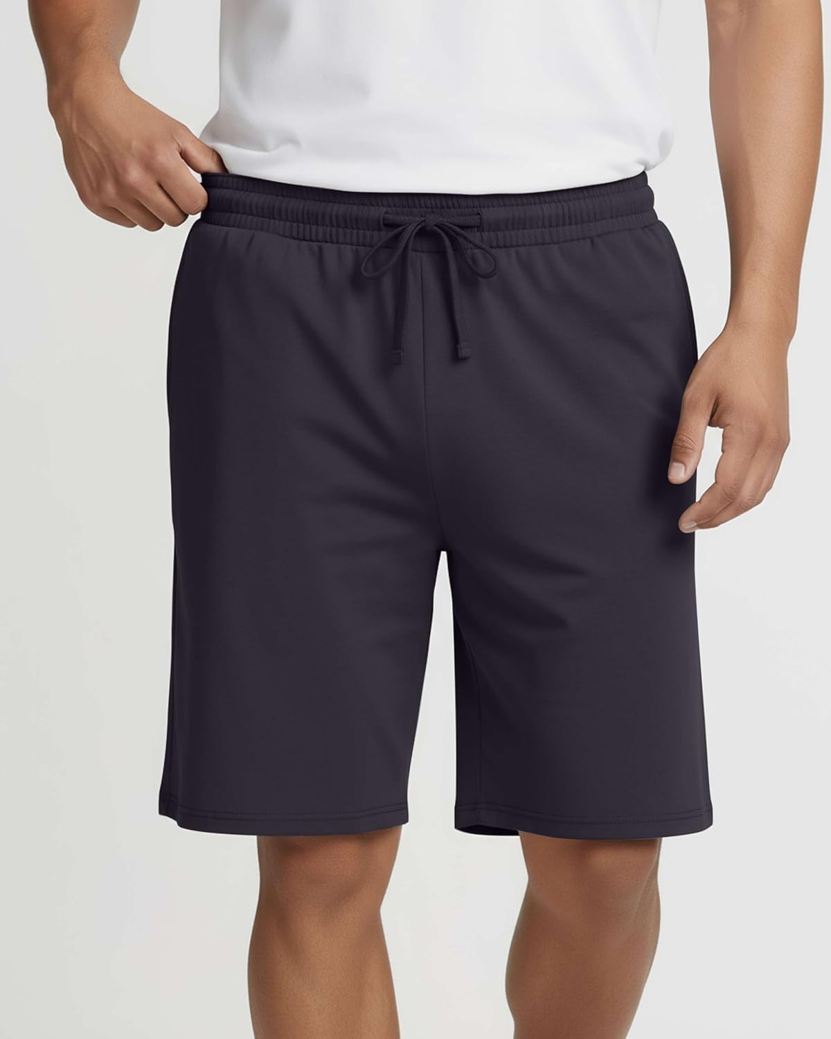 Real Essentials 3 Pack: Men's Soft Lounge Pajama Bottoms Sleep Shorts Breathable Cool Fabric (Available in Big & Tall) - Image 4