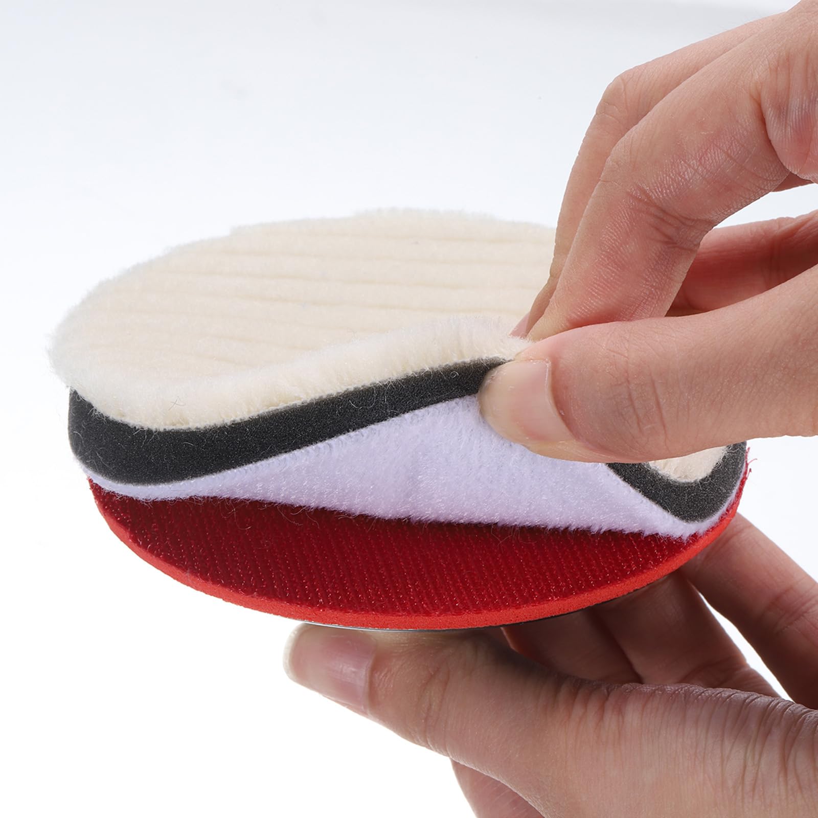 Wool Felt Polishing Pads - 8 Pack for Orbital Buffers -5