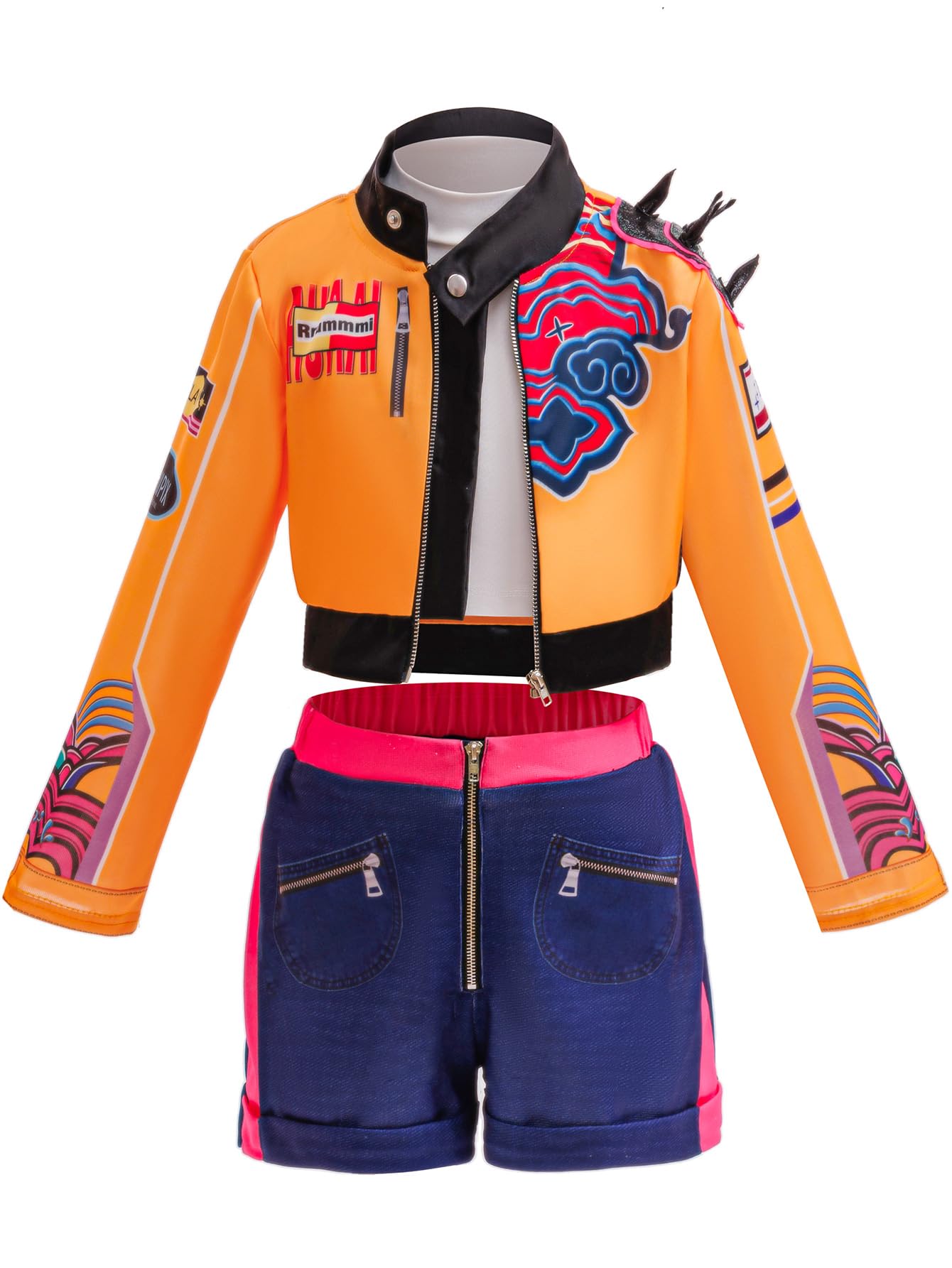 Atorcher Rumi Costume for kids Pop Singer Costume Halloween Role Play Outfit for Girls (11-12 Years)