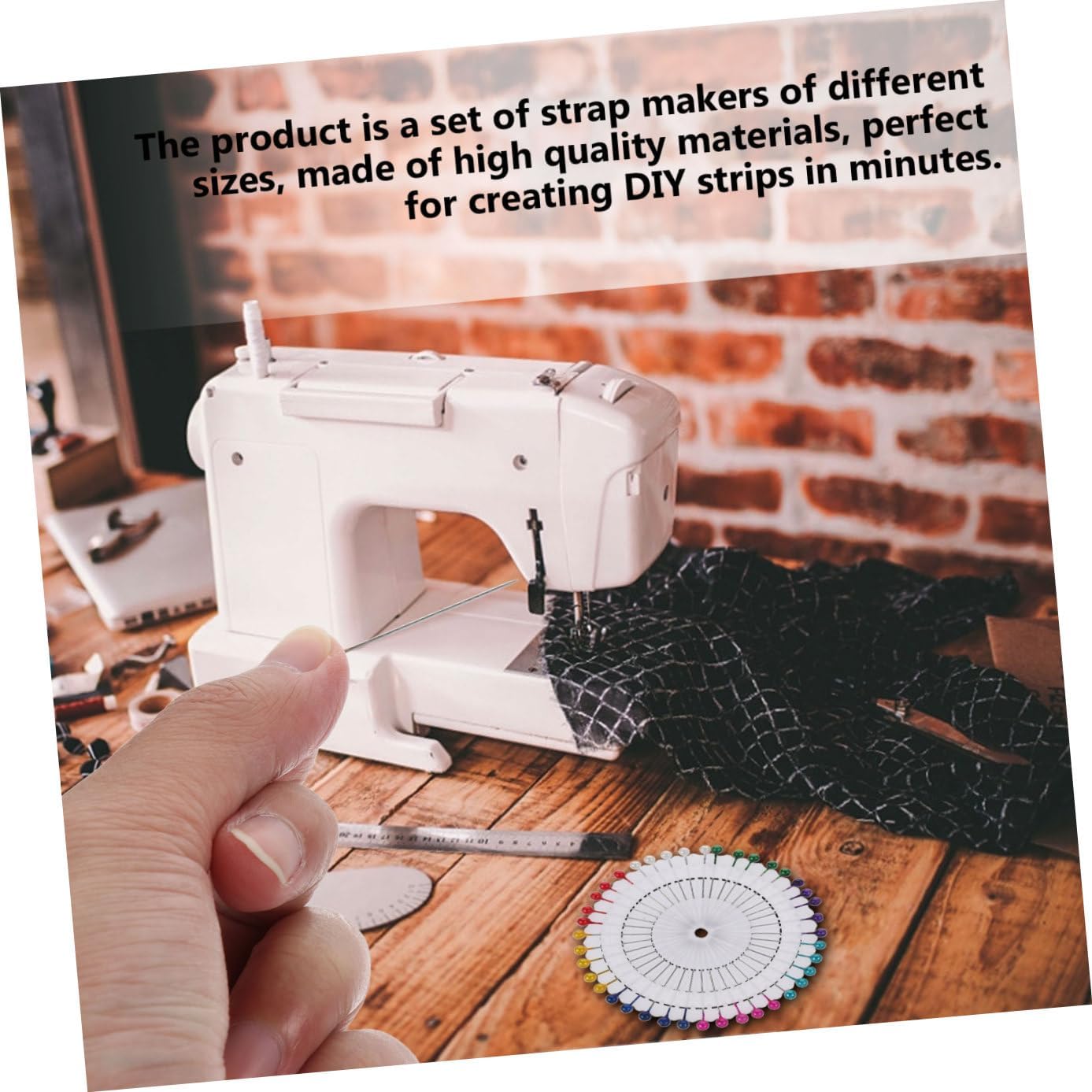 Tofficu 2sets Fabric Bias Tape Maker Tools Sewing Accessories for Quilting and Patchwork Projects for Napkins and Scarves Green
