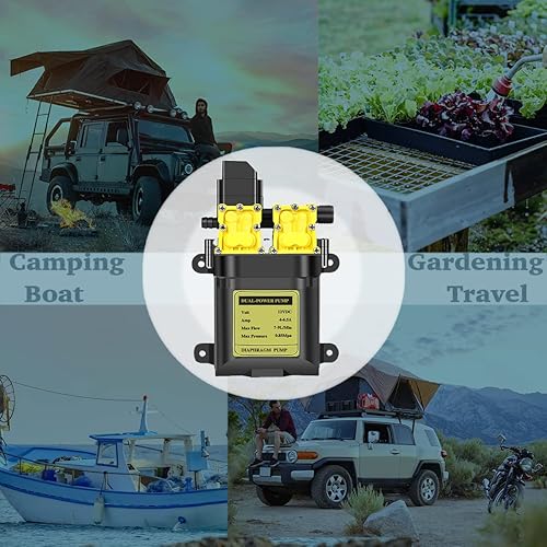 Miniatura 7 de UltriumPro - Lavadora a presión de 12 V, lavadora a presión portátil de 130 PSI con manguera de 30 pies, lavadora eléctrica portátil para