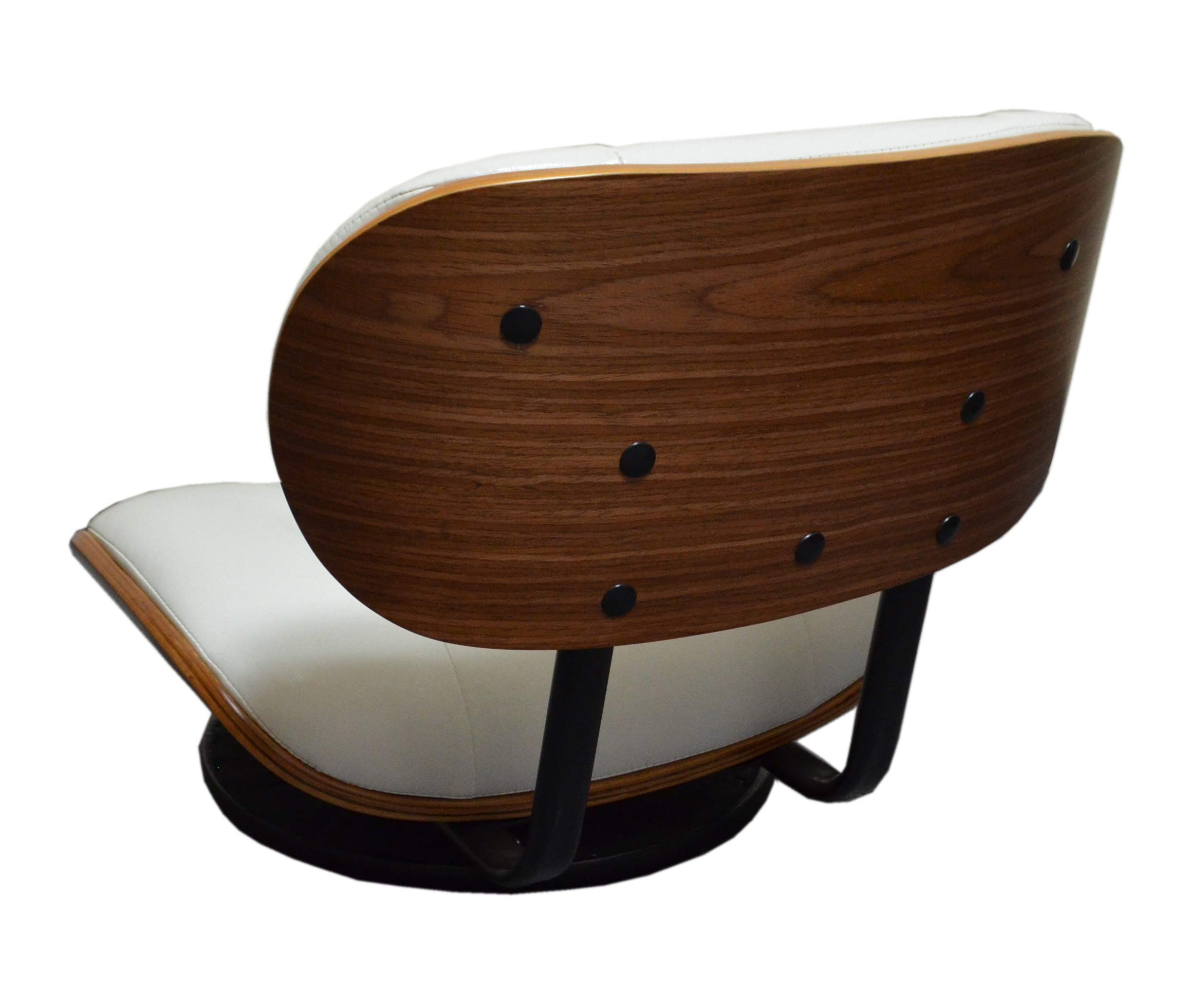 座椅子 昭和レトロ調 59 x 64 x 72 cm Amazon｜レトロ調 回転座椅子 (ホワイト） ミッドセンチュリー