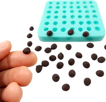 Miniature morsels Chocolate chips cookies mold wax melts, Multi-Project Silicone mold N0C51B