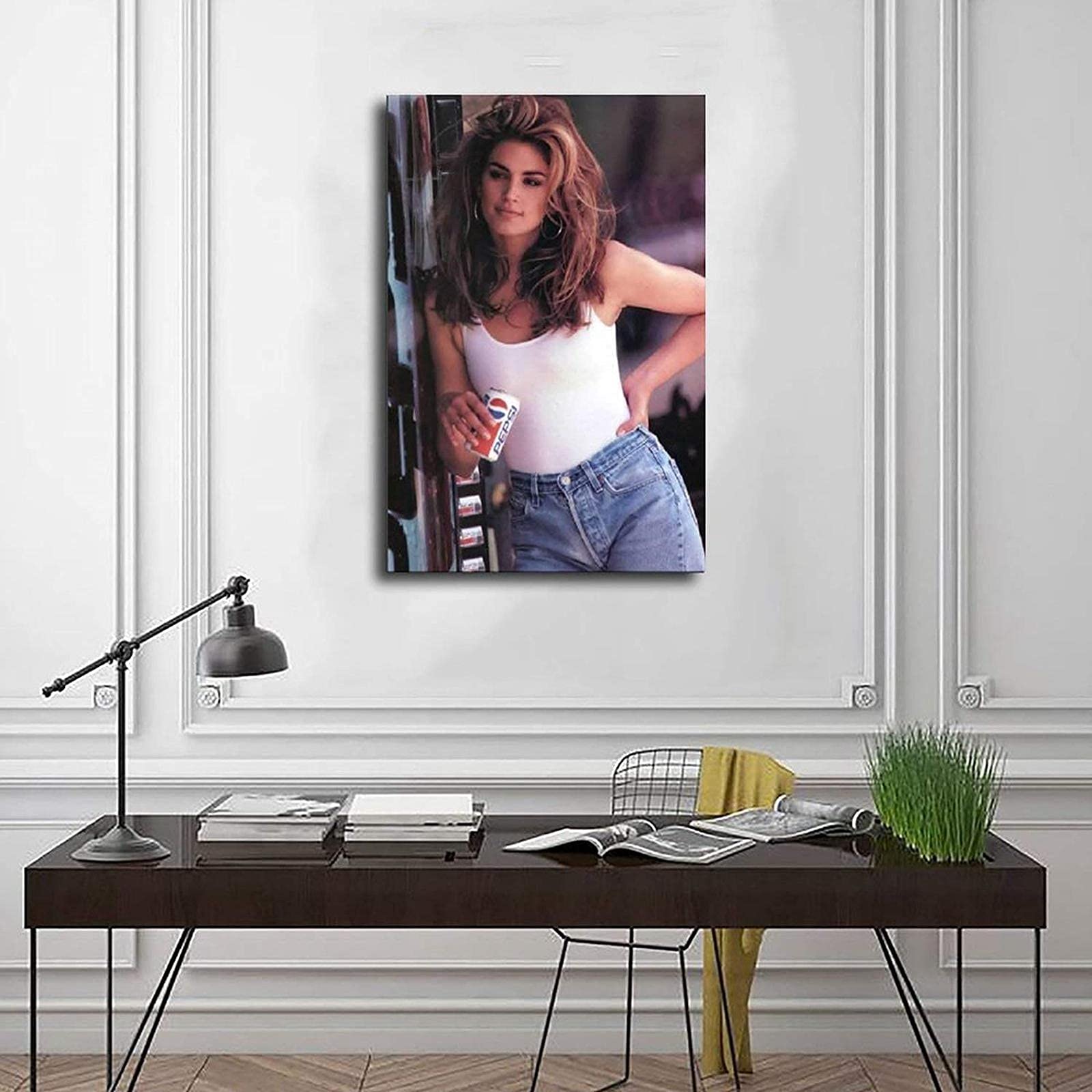 額装済/VISIONAIRE DECADES 人気 シンディ クロフォード/ポスター