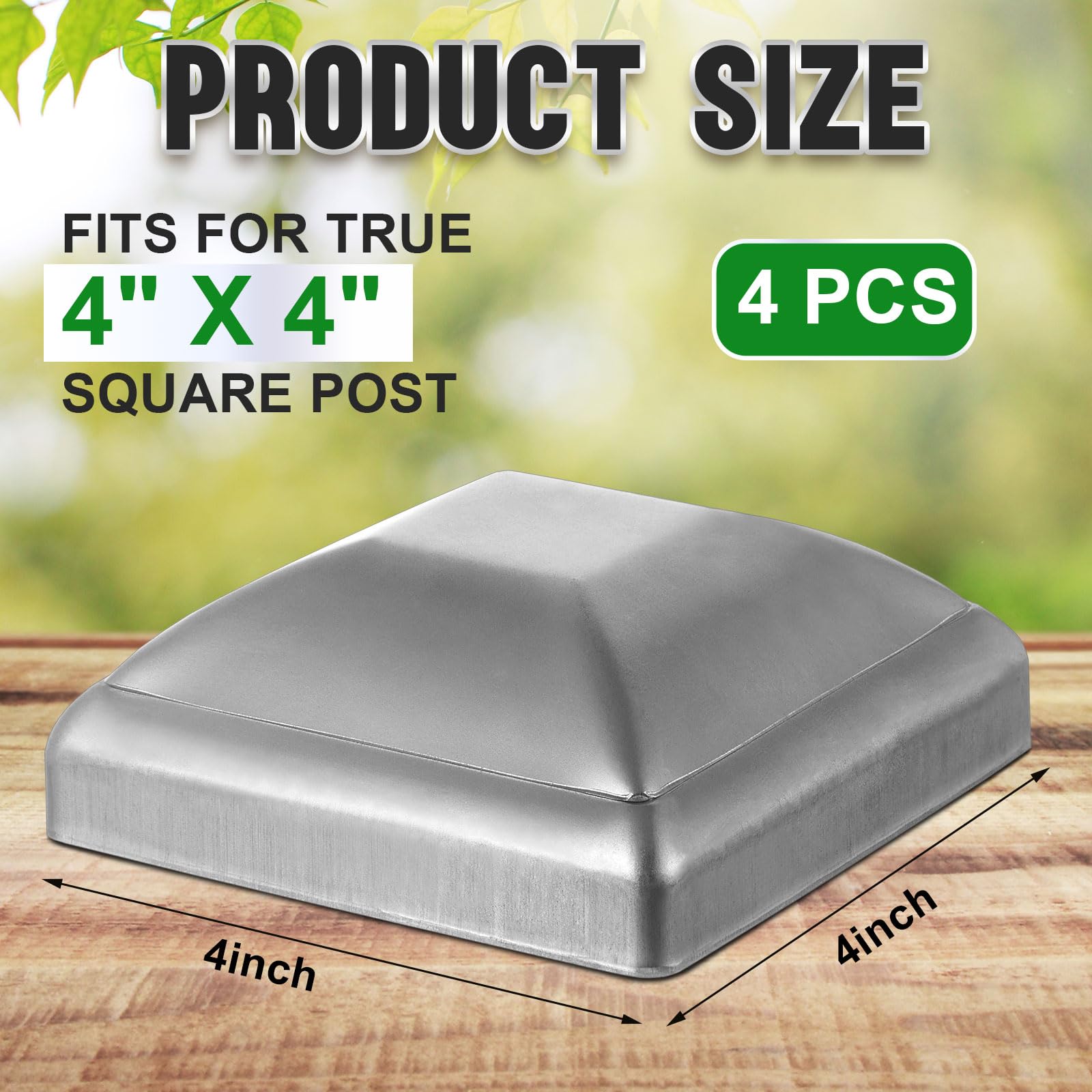 Lot De 4 Capuchons De Poteau De Pont De 10,2 X 15,2 Cm