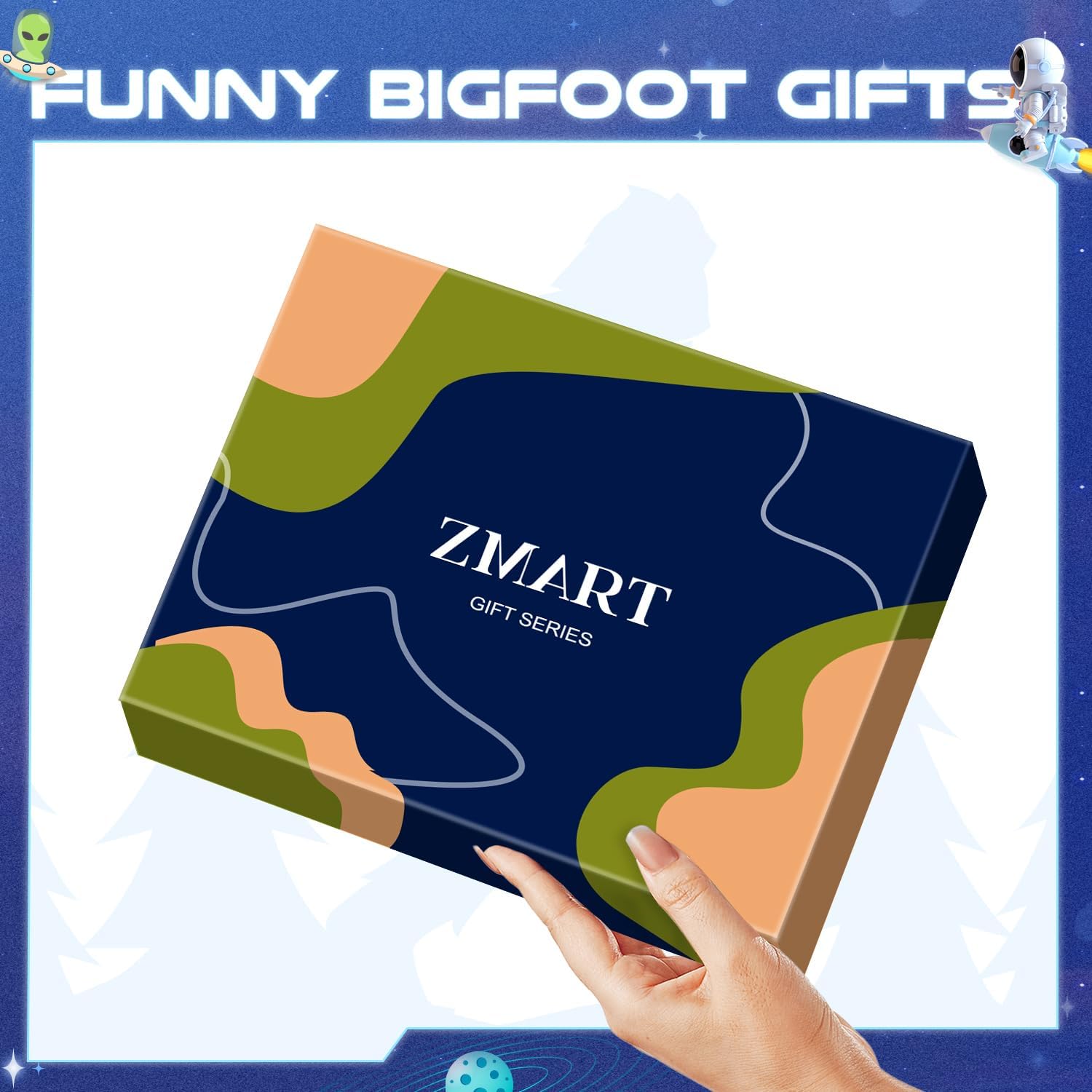 Zmart Space Socks - Bigfoot Socks, Sasquatch, Alien & UFO Gifts for Alien Enthusiasts - Image 4