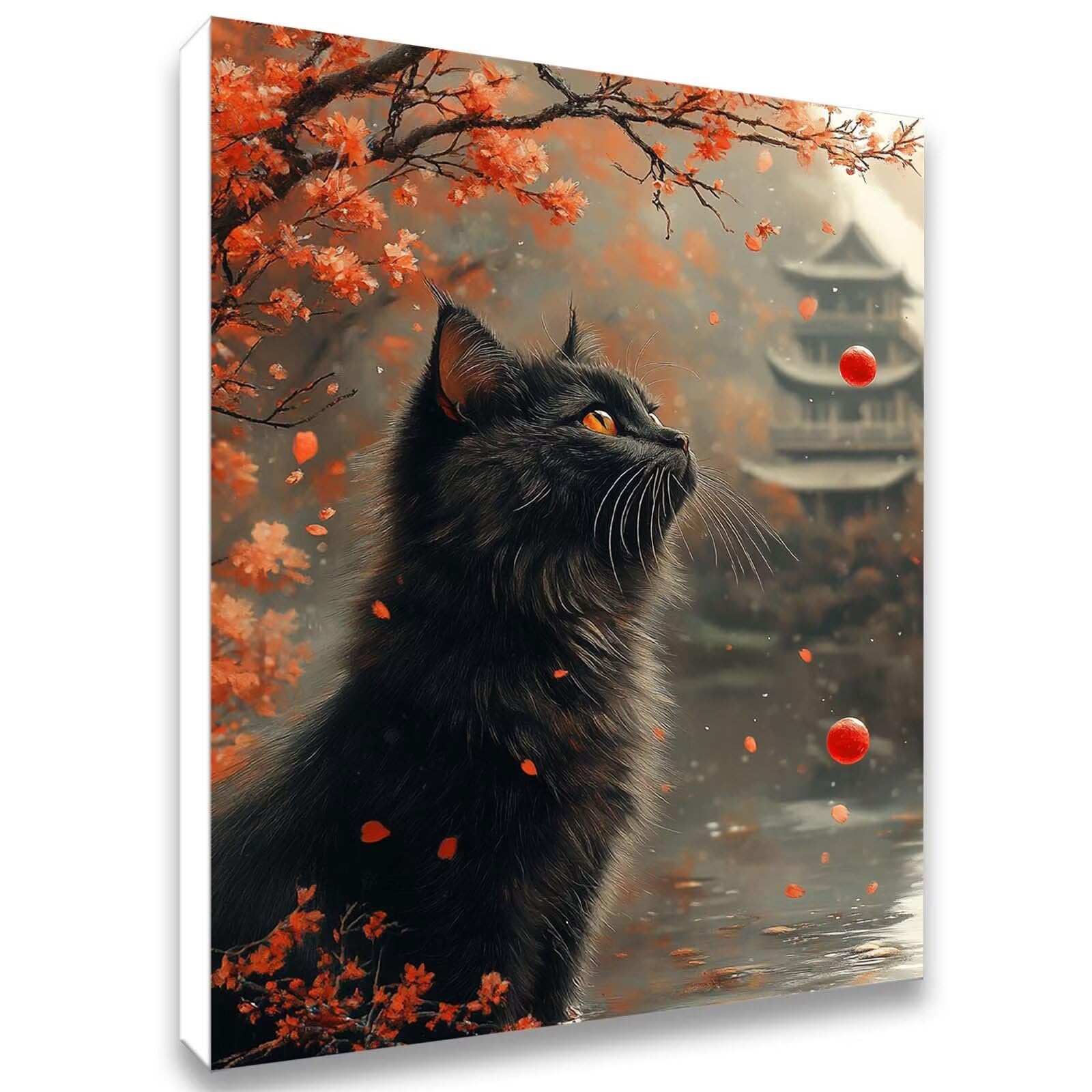 paysage Peinture Numero Adulte, Avec Pinceau and Acrylique - 60x80cm j0-221 | Peinture par Numero Cat-2, Activité Manuelle Adulte Débutants, Tableau Decoration Murale, Cadeau Femme, Sans Cadre