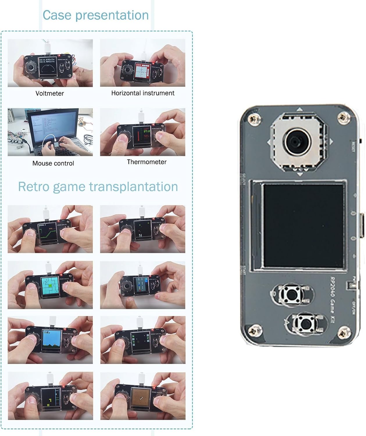 追加写真 クリエイティブエレクトロニクス用の1.54インチ LCDとGPIOを備えた2040