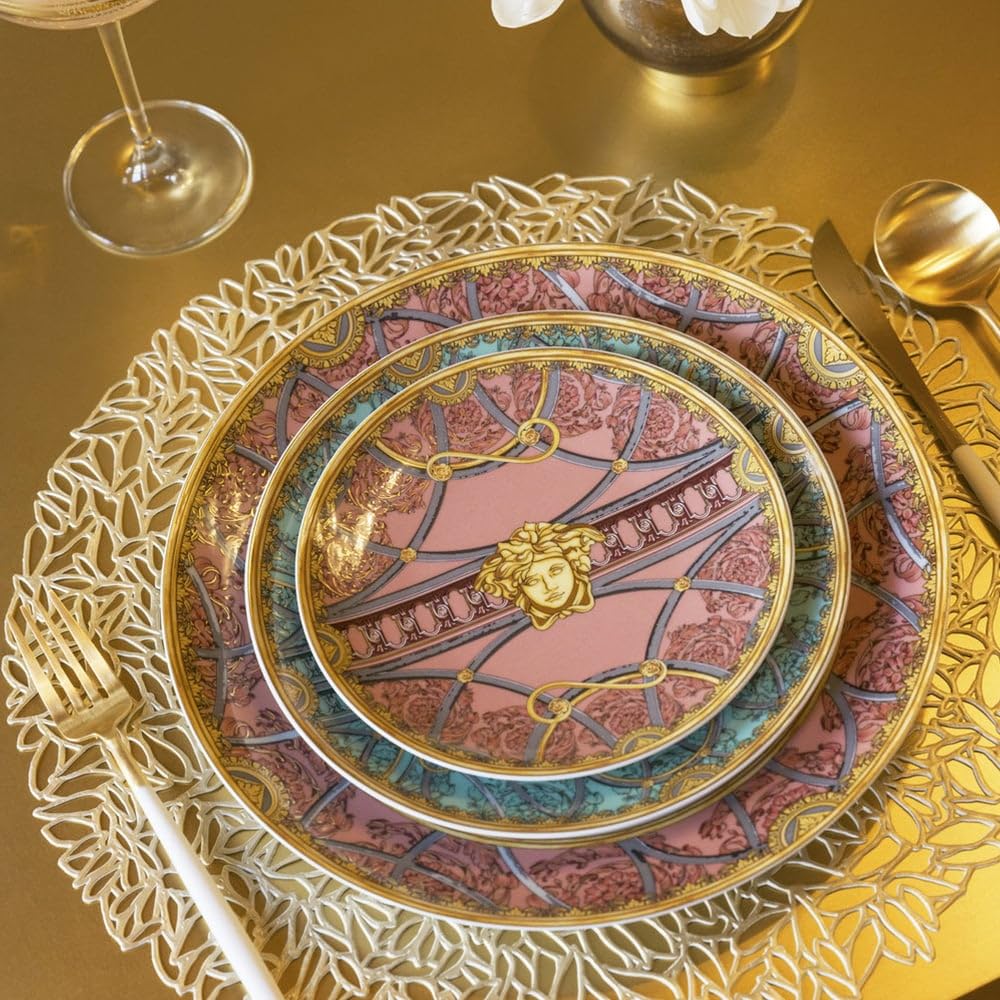 Versace SCALA DEL PALAZZO - ROSA -PIATTINO 17 CM