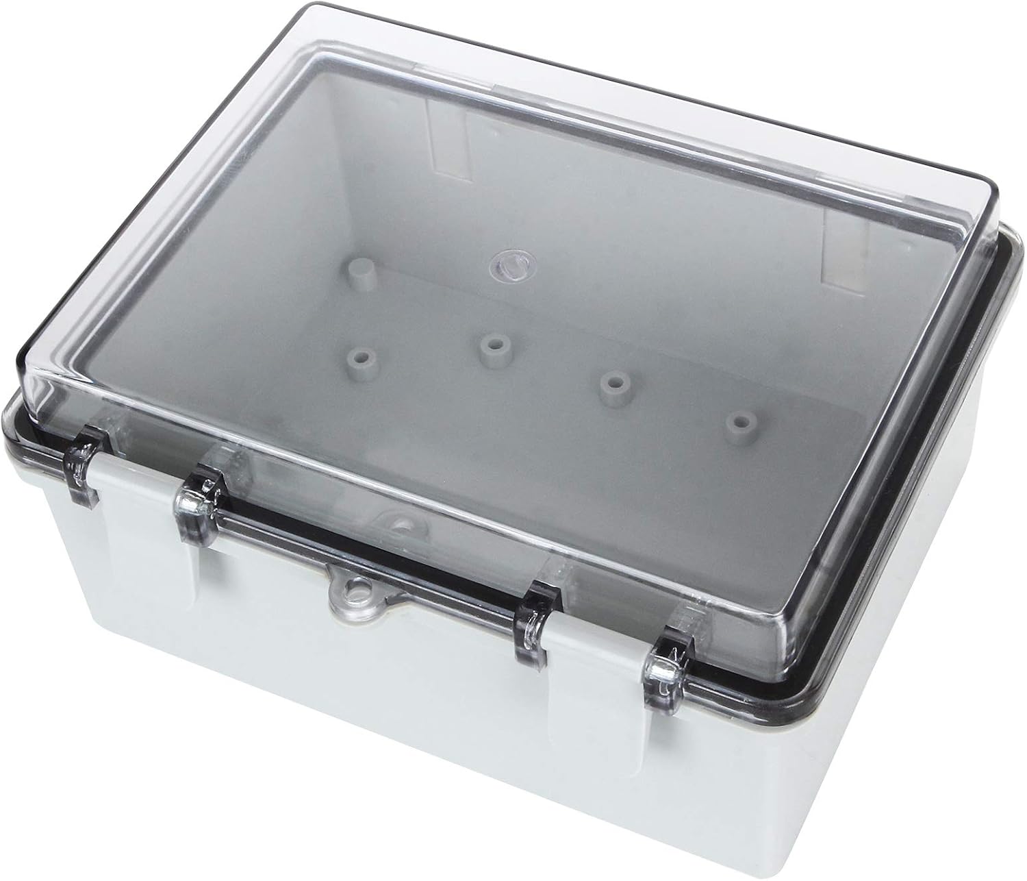LeMotech ABS Plastic Junction Box Dustproof Waterproof IP65 Electrical Enclosure Box Universal Project Enclosure Grey With PC Transparent Clear Cover 10.4 X 7.2 X 3.7 Inch (263 X 182 X 95 Mm - View #3