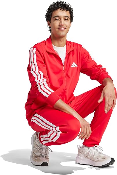 adidas Primegreen Essentials 3-Stripes Track Suit XXS Short pure ruby/white - 5