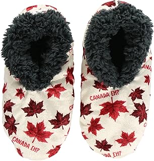 Lazy One Fuzzy Feet Slipper Socks for Women, Cute Fleece-Lined House Slippers, Non-Skid Slipper Socks