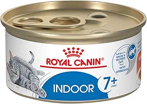 Royal Canin Feline Health Nutrition Indoor 7+ Mature Morsels in Gravy Cat Food, 3 oz (Pack of 24)