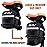 BV Strap-On Bike Bag with Reflective Material - Capacious Saddle Bag with Seperate Divider for Small Items & Room for All Your Essentials - Bike Pouch with Taillight Hanger for Maximum Safety
