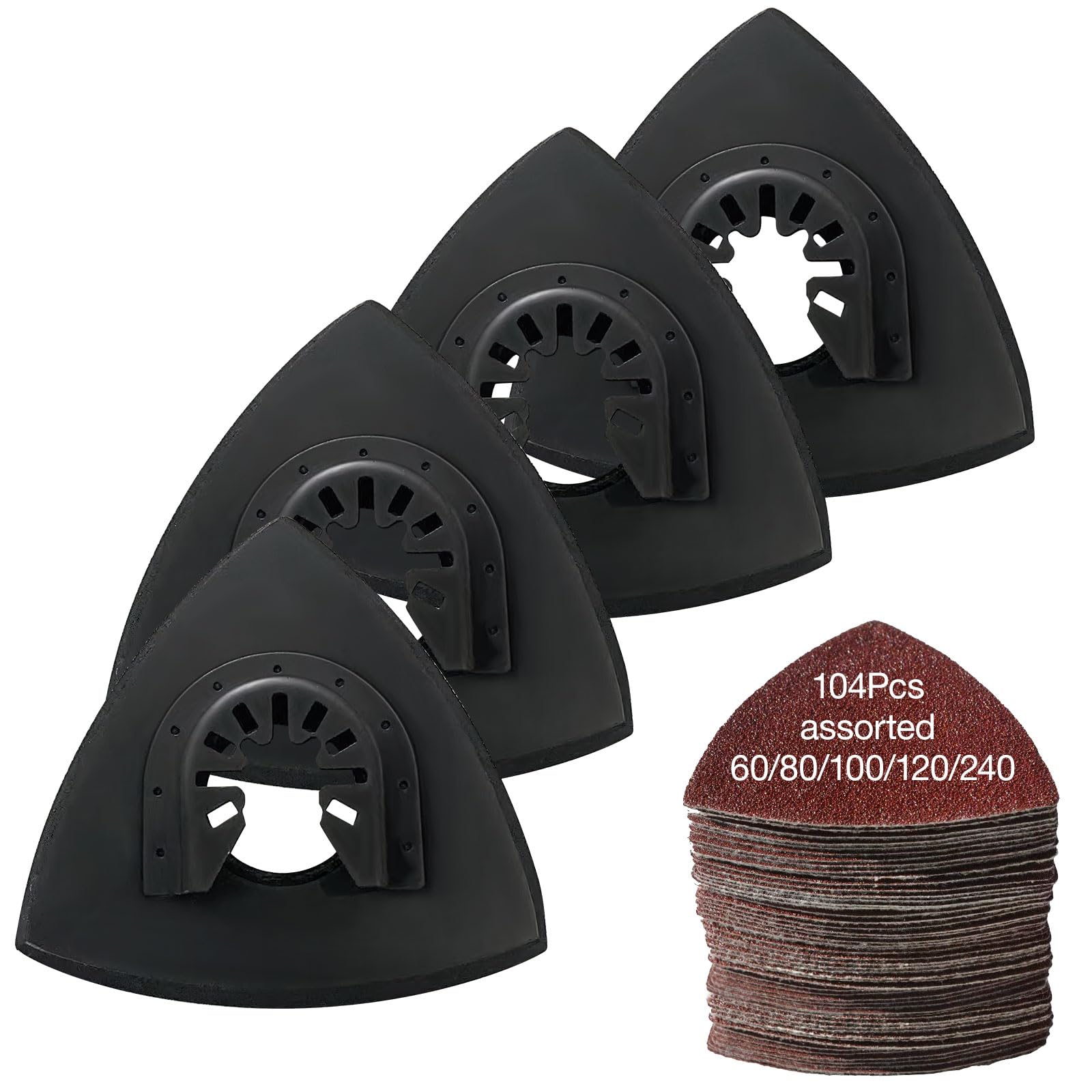Oscillating Tool Sanding Pads - 104pcs Kit -1 Oscillating Tool Sanding Pads - 104pcs Kit -1