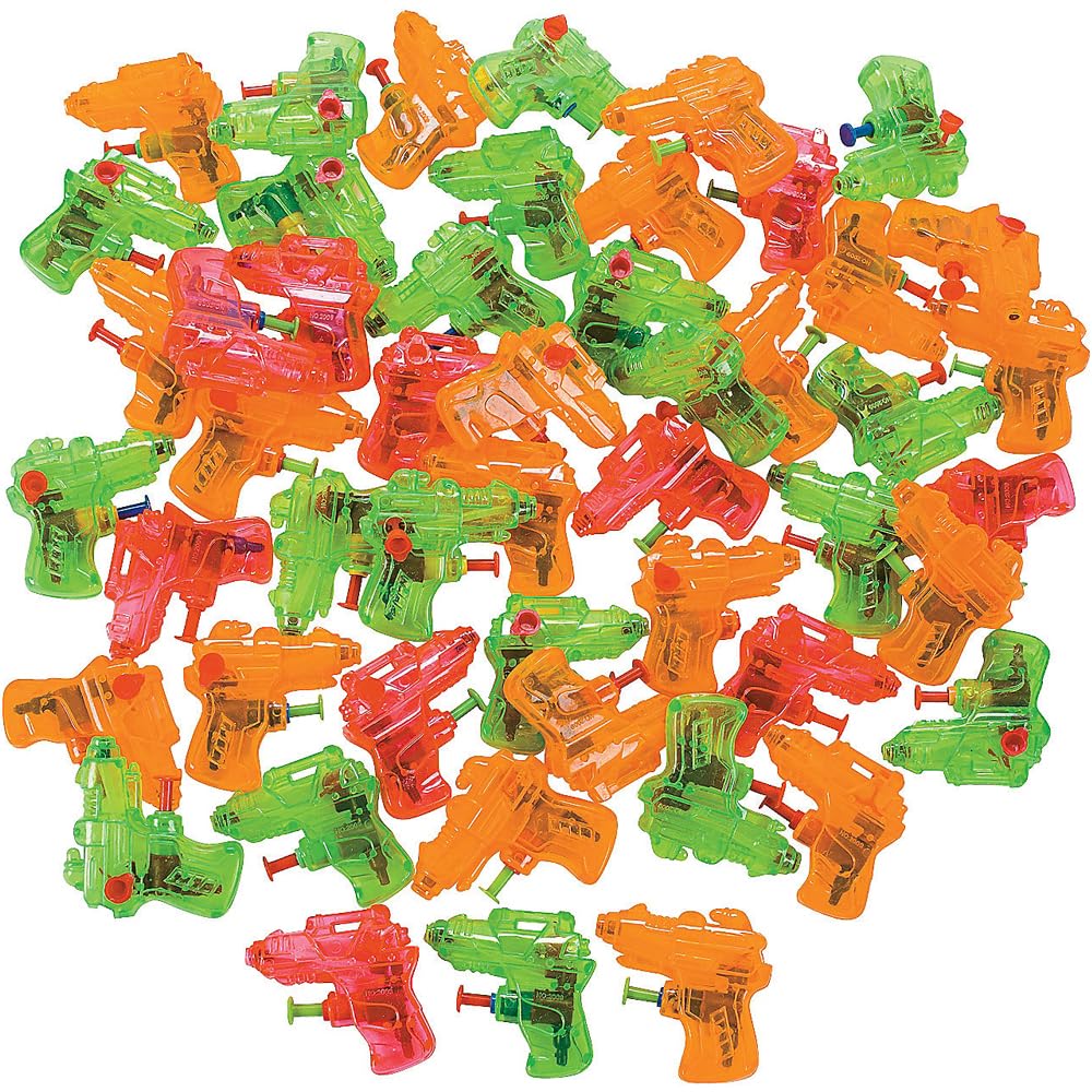 Amazon.com: Fun Express - Mini Squirt Gun Assortment (50pc) - Toys