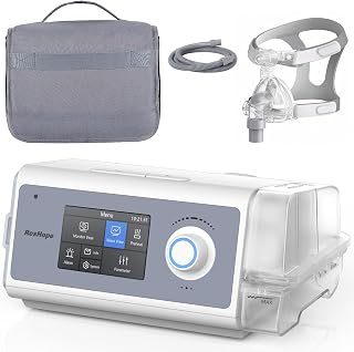 Auto Sleep Apnea Device with Humidifier Feature, Night Sleep Snoring Device with Full Accessories Use for Home and Travel