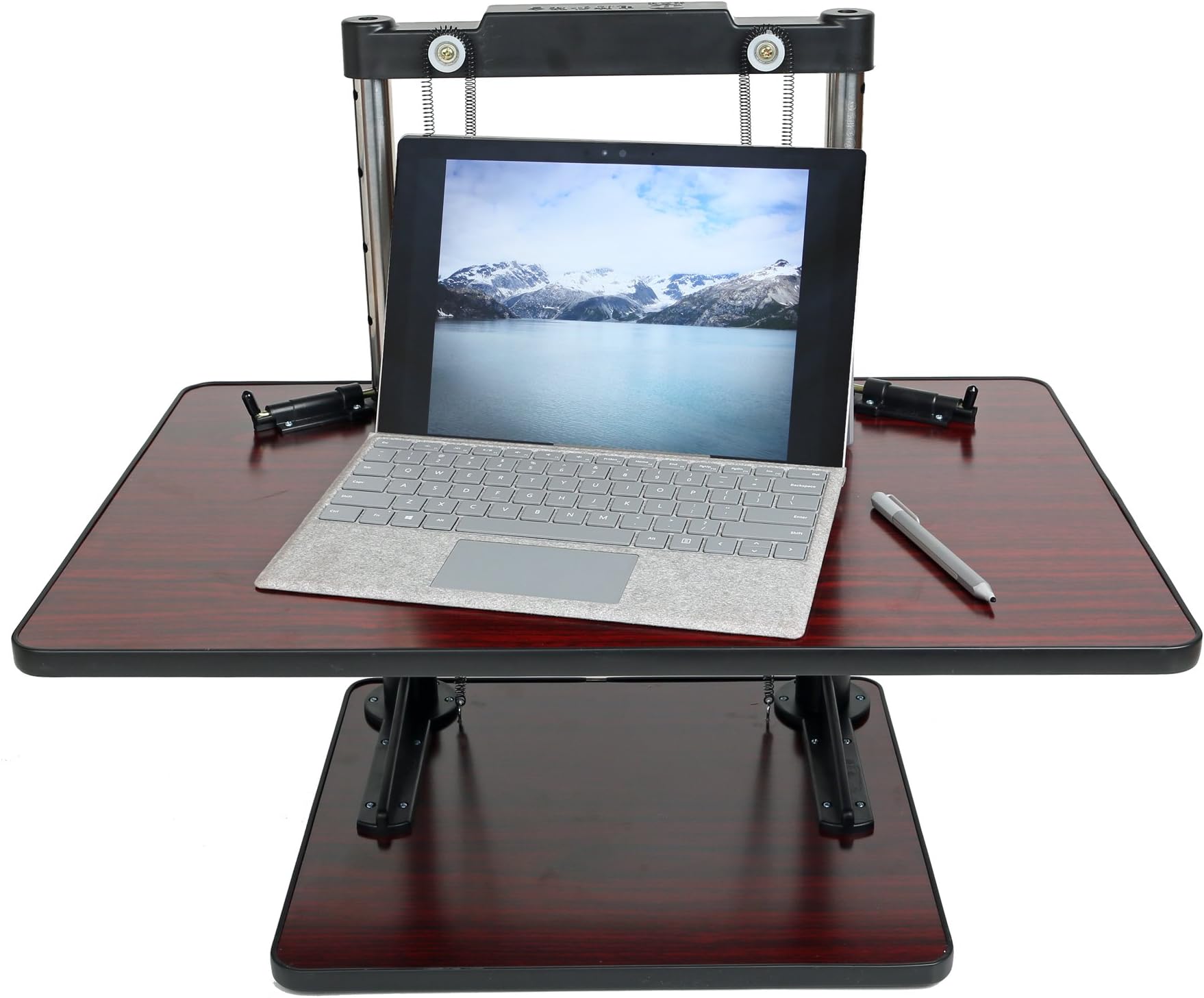 Variable Desk - Adjustable Laptop Stand - Versatile Computer Table - Foldable Macbook Tabletop with Mouse Pad - Sit/Stand Desks