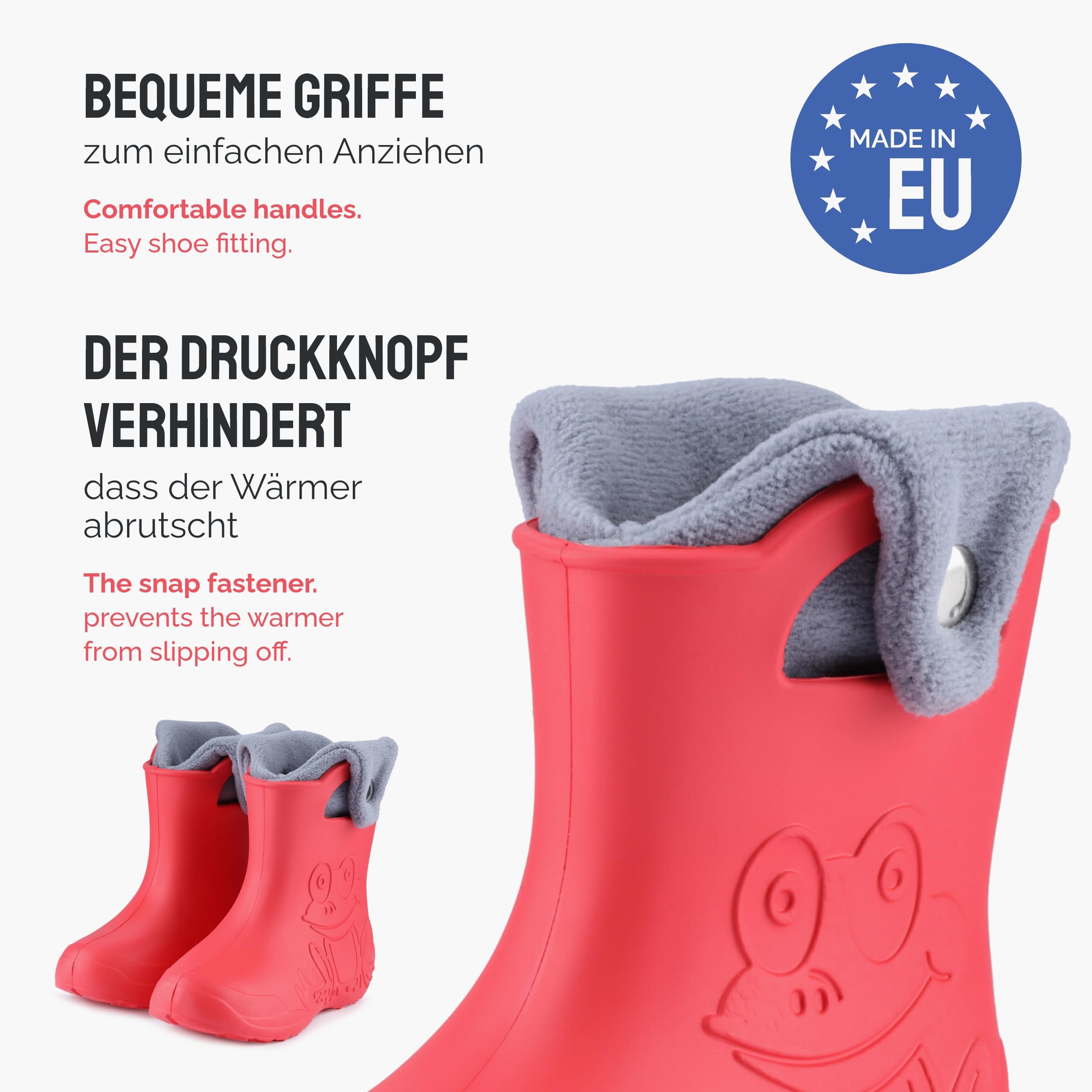 Ladeheid EVA Dziecięce Buty Gumowe Przeciw Deszczowe LA-CA-04